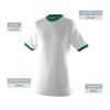 Augusta Sportswear Mens Ringer T-Shirt  Soft Jersey Knit Tee with Contrast Collar, Cuffs, and Classic Set-in Sleeves Z8 view 4
