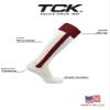TCK 2-in-1 Baseball Stirrup Socks | Classic Knit-In Design | Made in USA - Maroon, X-Small - Maroon,X-Small view 4