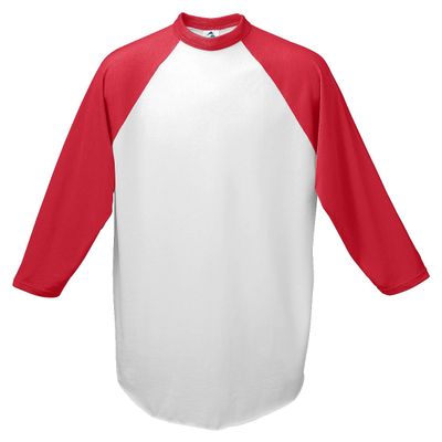 Augusta Sportswear Men's Baseball Jersey, Small, White/Red