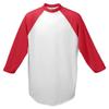 Augusta Sportswear Men's Baseball Jersey, Small, White/Red view 1