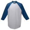 Augusta Sportswear Men's Baseball Jersey, X-Large, Athletic Heather/Navy view 1