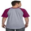 Augusta Sportswear Short Sleeve Baseball Jersey, Large, White/Purple view 2