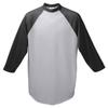 Augusta Sportswear Men's Baseball Jersey, Large, Athletic Heather/Black view 1