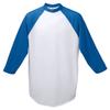 Augusta Sportswear Men's Baseball Jersey, Small, White/Royal view 1