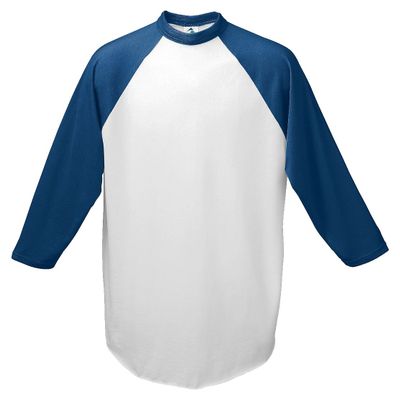 Augusta Sportswear Men's Baseball Jersey, Small, White/Navy