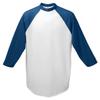 Augusta Sportswear Men's Baseball Jersey, Small, White/Navy view 1