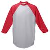 Augusta Sportswear Boys Baseball Jersey, Large, Athletic Heather/Red