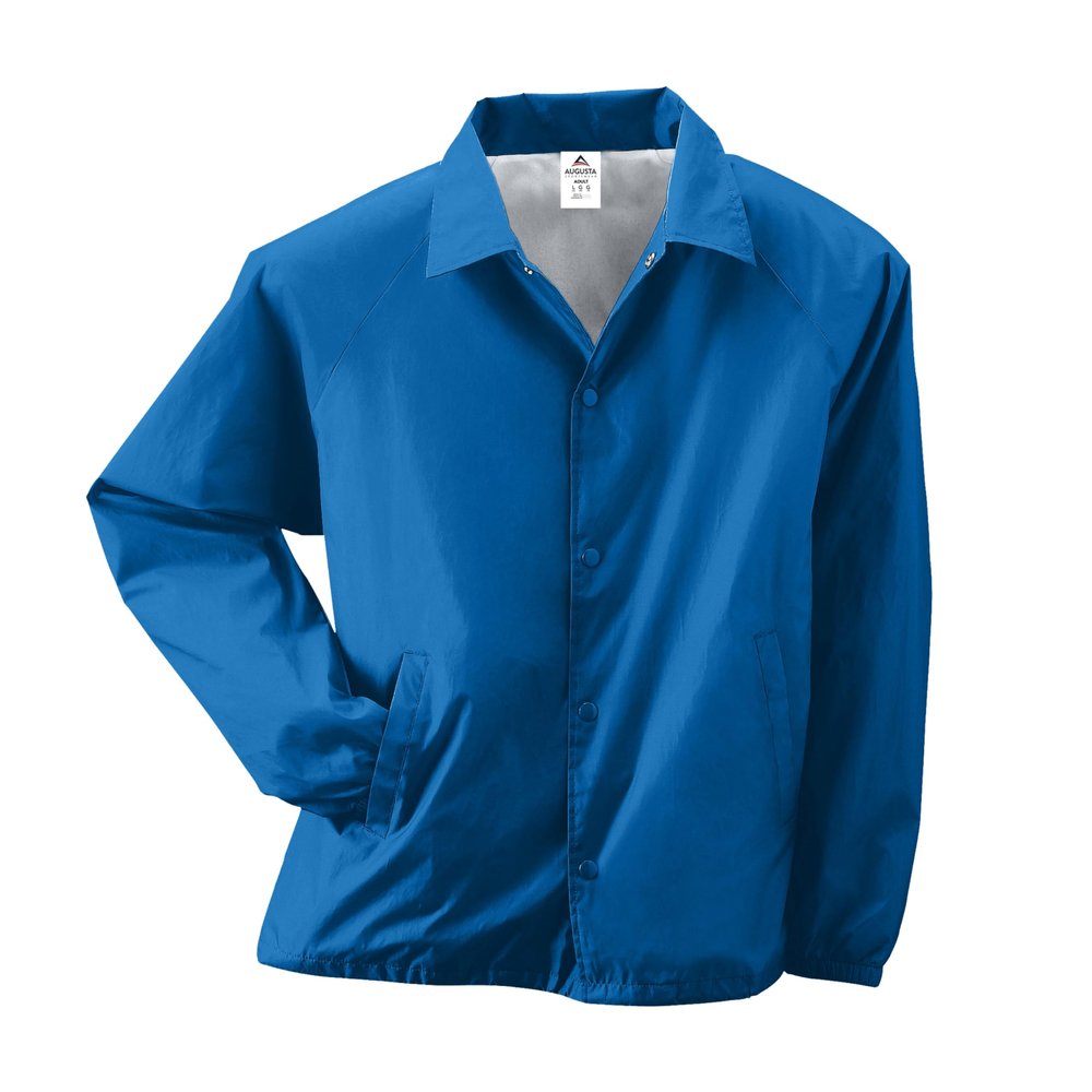 Augusta Sportswear 3100 Men's Nylon Coach's Jacket/Lined, Royal, XX-Large