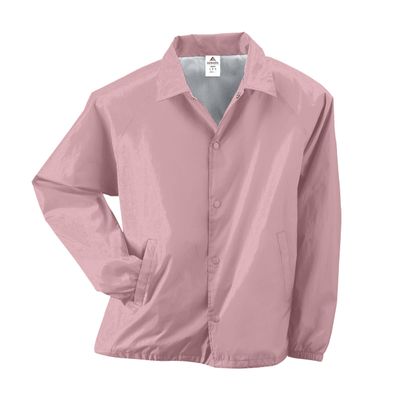 Augusta Sportswear Unisex-Adult Nylon Coach's Jacket/Lined, Light Pink, Medium