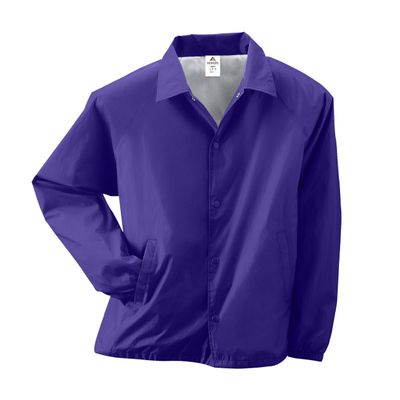 Augusta Sportswear Unisex-Adult Nylon Coach's Jacket/Lined, Purple, Medium