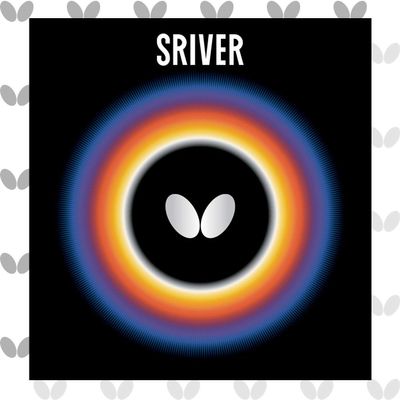 Butterfly Sriver Table Tennis Rubber | 1.5 mm, 1.7 mm, 1.9 mm, 2.1 mm, or MAX | Red or Black | 1 Inverted Table Tennis Rubber Sheet | Professional Table Tennis Rubber