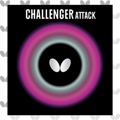 Butterfly Challenger Attack Table Tennis Rubber Table Tennis Rubber - 1.5 mm, 1.9 mm, or 2.1 mm - Red or Black - 1 Pips Out Table Tennis Rubber Sheet - Professional Table Tennis Rubber
