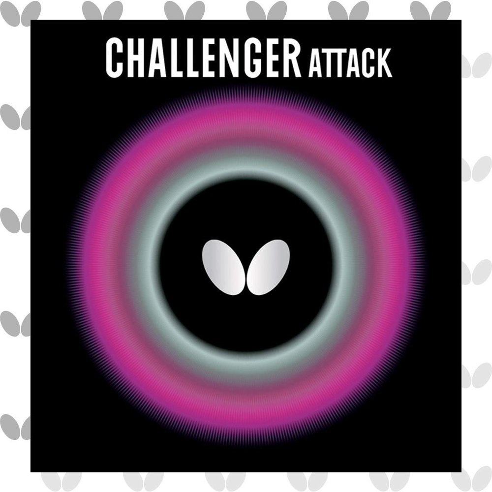 Butterfly Challenger Attack Table Tennis Rubber Table Tennis Rubber - 1.5 mm, 1.9 mm, or 2.1 mm - Red or Black - 1 Pips Out Table Tennis Rubber Sheet - Professional Table Tennis Rubber