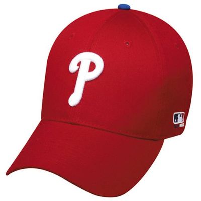 OC Sports Philadelphia Phillies (Home - Red) Youth (Ages Under 12) Adjustable Hat Baseball Ball Cap
