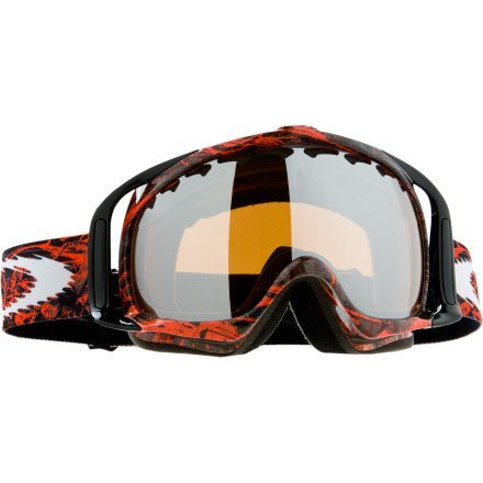 Oakley Unisex Adult O Frame Rectangular Lexan Asian Fit Snow Goggles (Black, Black Iridium)
