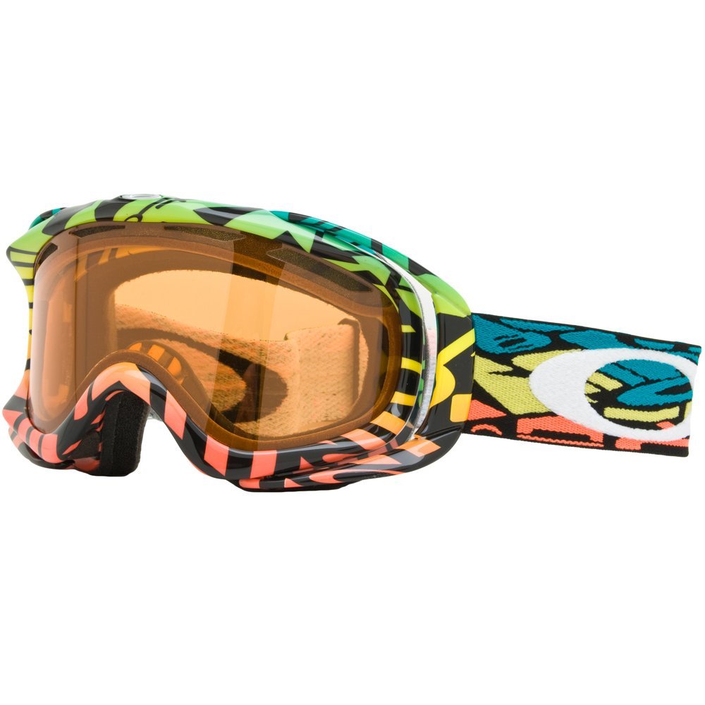Oakley Unisex-Adult Ambush Snow Goggles(White,Persimmon)