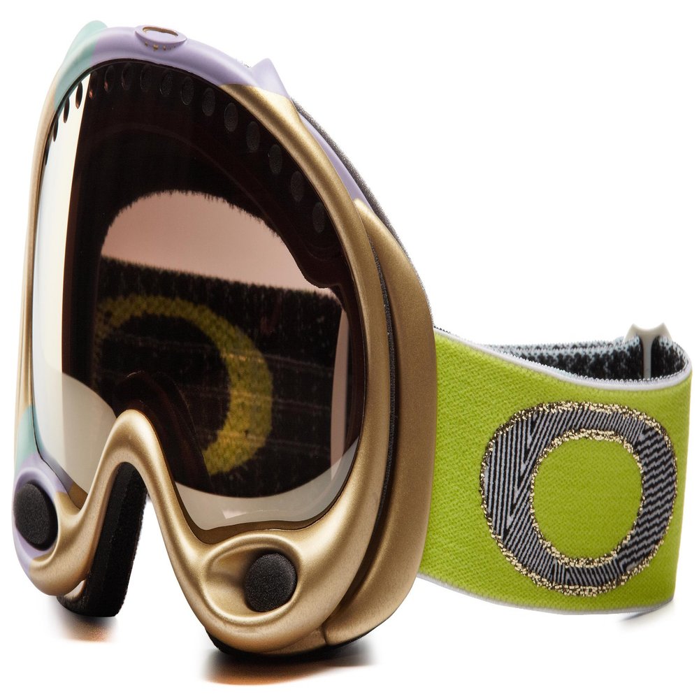 Oakley Women's Gretchen Bleiler A Frame Snow Goggles(Gold,Gold Iridium)