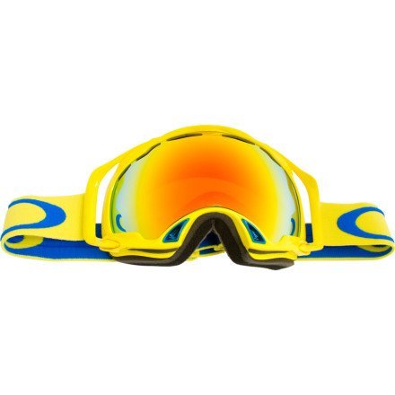 Oakley Unisex-Adult Splice Snow Goggles (Canary w/ Fire Irid., One Size)