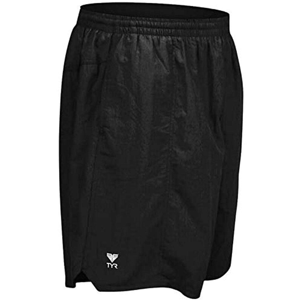 TYR Unisex Kid's Classic Deck Swim Short, Black, L
