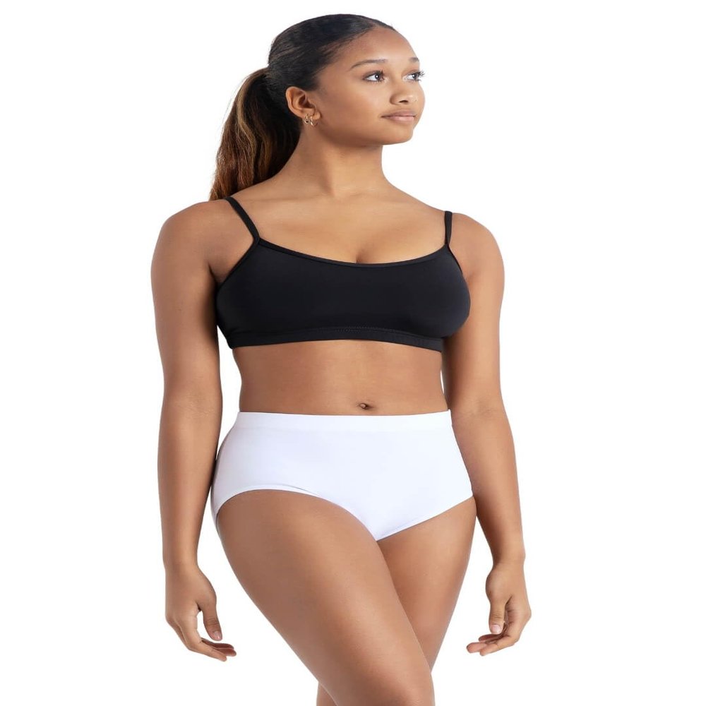 Capezio Women's Camisole Bra Top,Black,L (10-12)