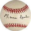 Warren Spahn Autographed Baseball (JSA) - Autographed Baseballs view 1
