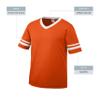 Augusta Sportswear Sleeve Stripe Jersey, X-Large, Orange/White view 4