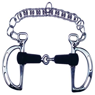 FEELING Jointed Kimberwick Bit in rubber - Size of mouthpiece : 125 mm -