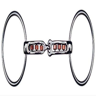 FEELING Ring Snaffle with cherry roller - Size of mouthpiece : 125 mm -
