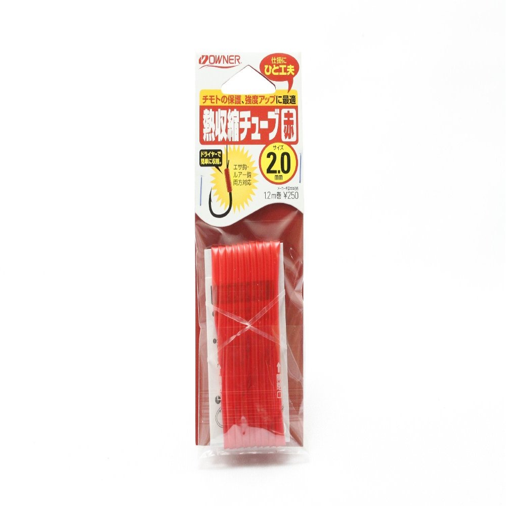 Owner 81031-020 81031 Heat Shrink Tubing - Red 1.2M Red 2.00mm