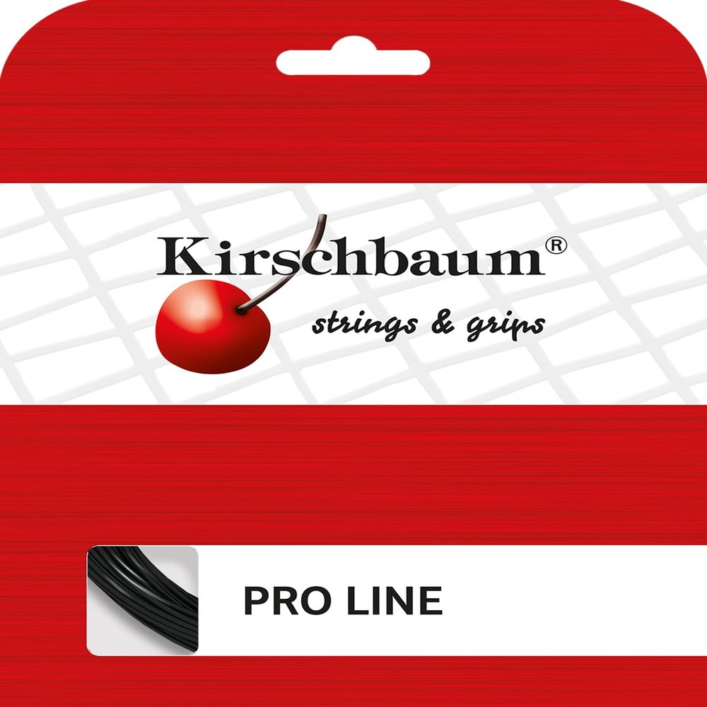 Kirschbaum Set Pro Line II Tennis String, 1.15mm/18-Gauge, Black
