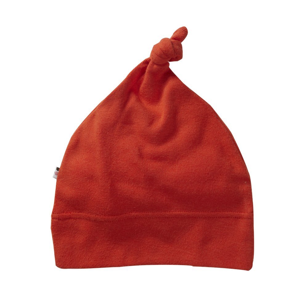 Babysoy Unisex-Baby Newborn O Soy Hat, Tomato, 6-12 Months