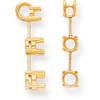 14K Gold 0.50ct Round 3 Stone Pendant Setting view 1