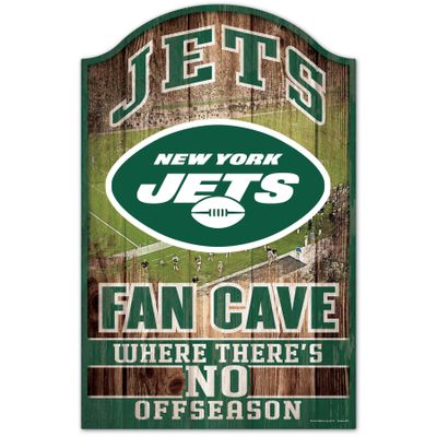 NFL New York Jets 05947010 Wood Sign, 11" x 17", Black