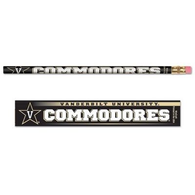 Wincraft NCAA Vanderbilt University Pencil (6 Pack), Black