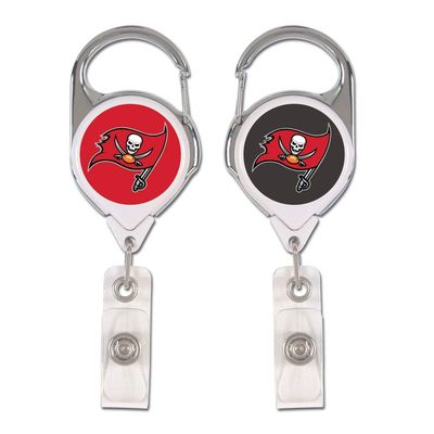 NFL Tampa Bay Buccaneers Premium Retractable Badge Holder, One Size, Team Color