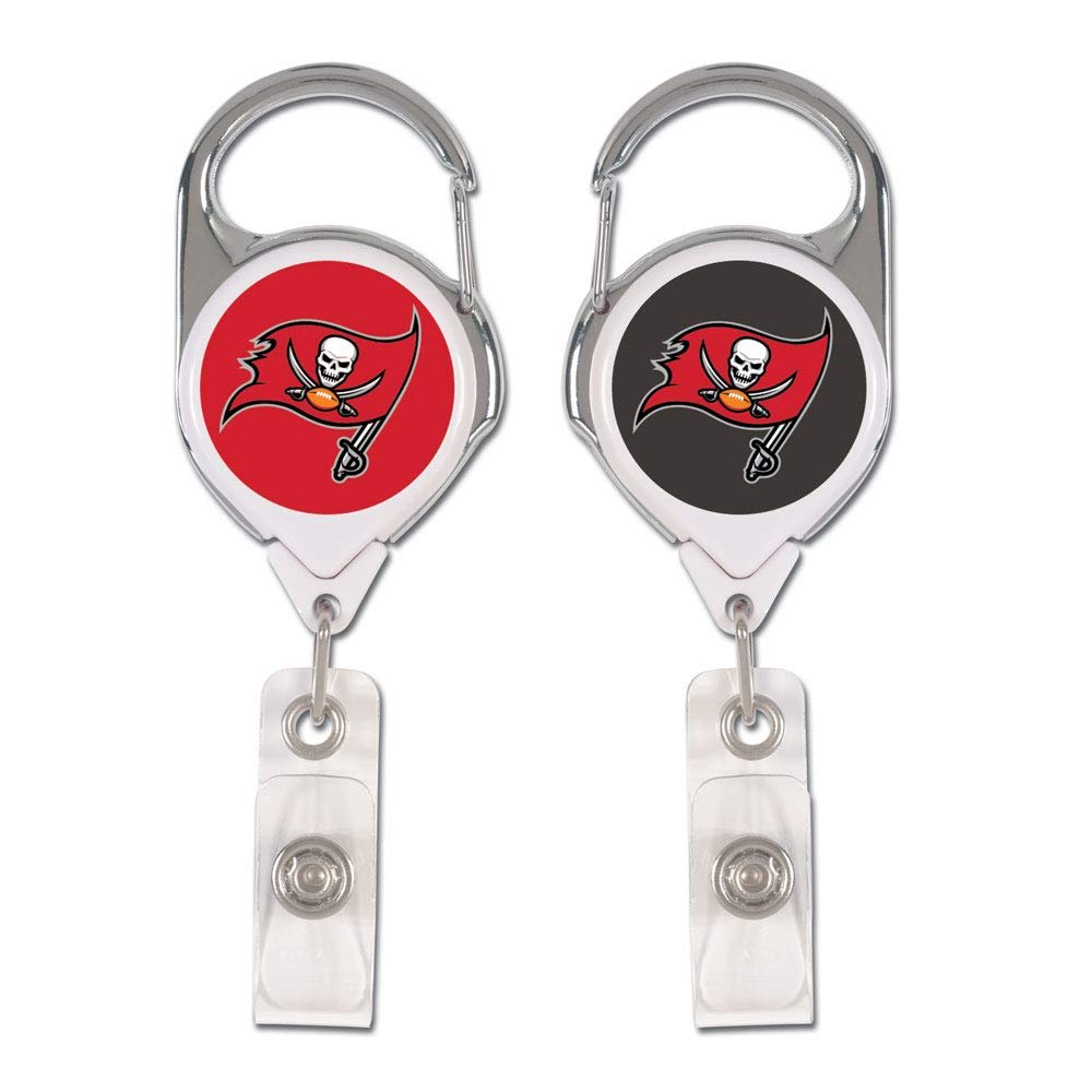 NFL Tampa Bay Buccaneers Premium Retractable Badge Holder, One Size, Team Color
