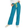 Medline AngelStat Unisex Reversible Drawstring-Waist Scrub Pants, Peacock, Size 3XL, Regular Inseam view 1