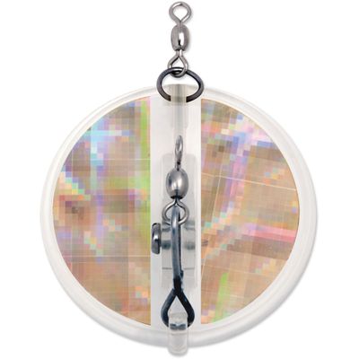 0 Dipsy Diver Clear/Silver Disco Tape/Clear Bottom