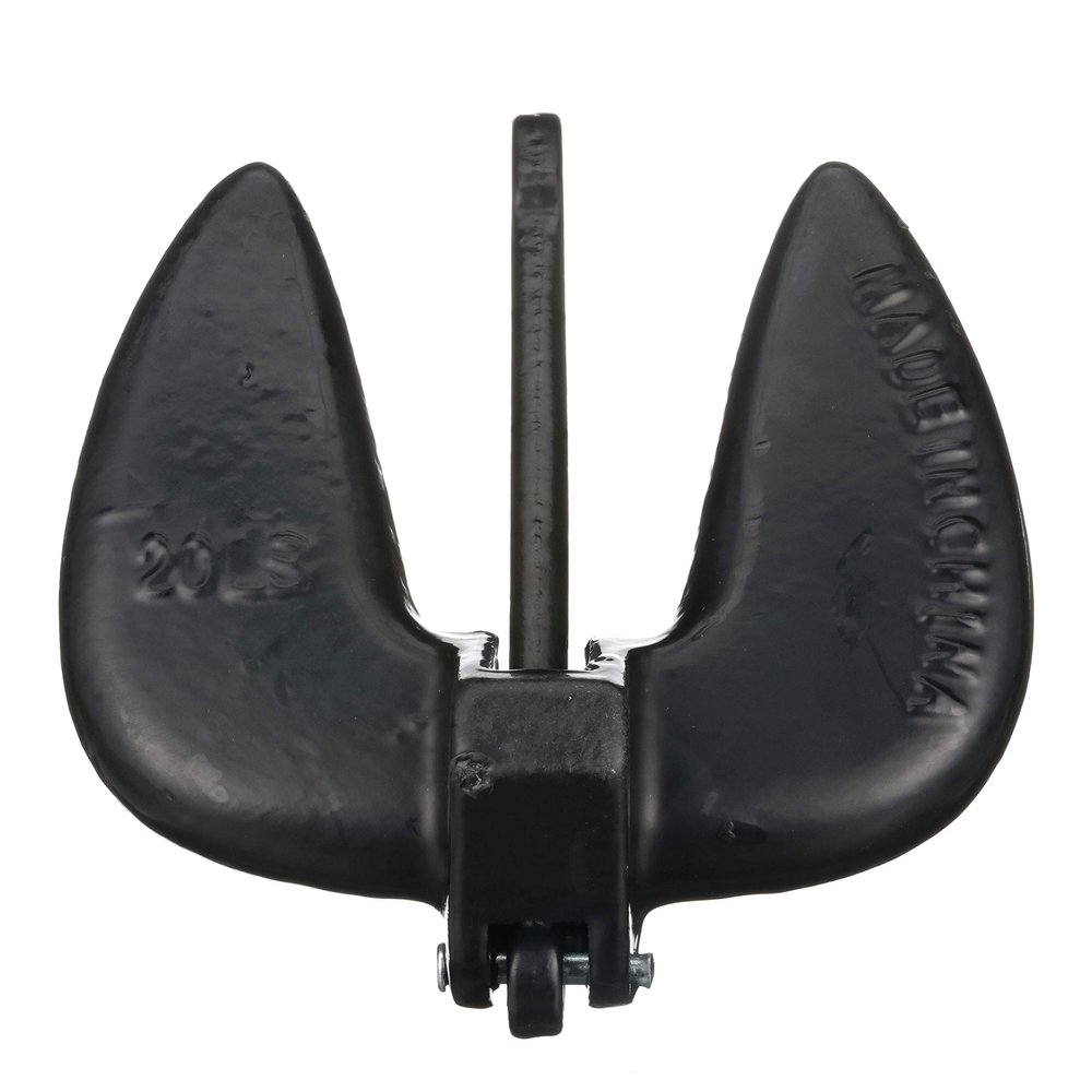 Attwood 9935B1 Aluminum Navy-Style Anchor - 20-Pound - Black