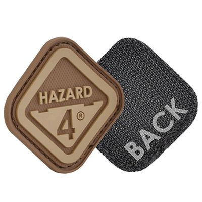 HAZARD 4 Diamond-Shaped Morale Patch with Company Logo - Coyote