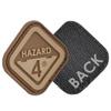 HAZARD 4 Diamond-Shaped Morale Patch with Company Logo - Coyote view 1