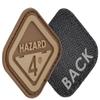 HAZARD 4 Diamond-Shaped Morale Patch with Company Logo - Coyote view 2