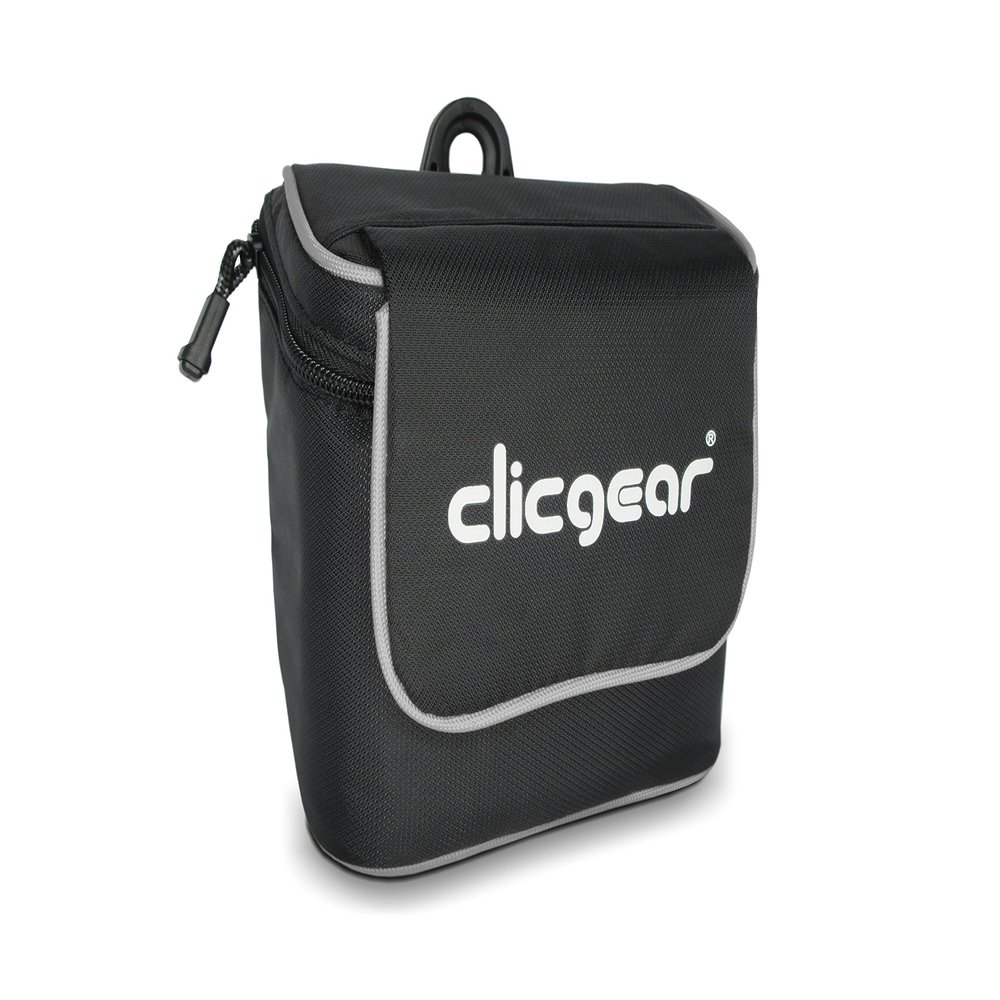 Clicgear Rangefinder & Valuables Bag  Waterproof Insulated Storage Pouch for Golf Push Carts, Quick Access Magnetic & Zipper Closures, Fits, Rovic & 1-Inch Handle Tubing Carts