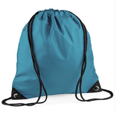 BagBasee Unisex Gym Sack PE Shoe Rucksack Swim Bag Ocean Blue