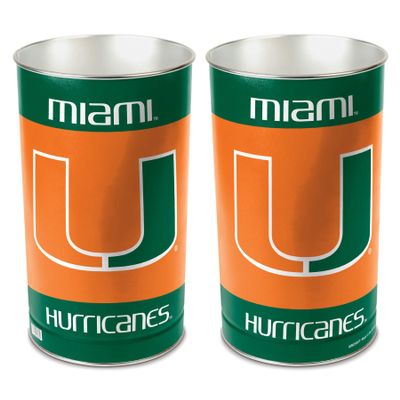 NCAA Miami Hurricanes Team Effort Miami Hurricanes Wastebasketteam Effort Miami Hurricanes Wastebasket, Multi, NA