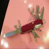 Army Stenaless Steel Red Kinfe view 1