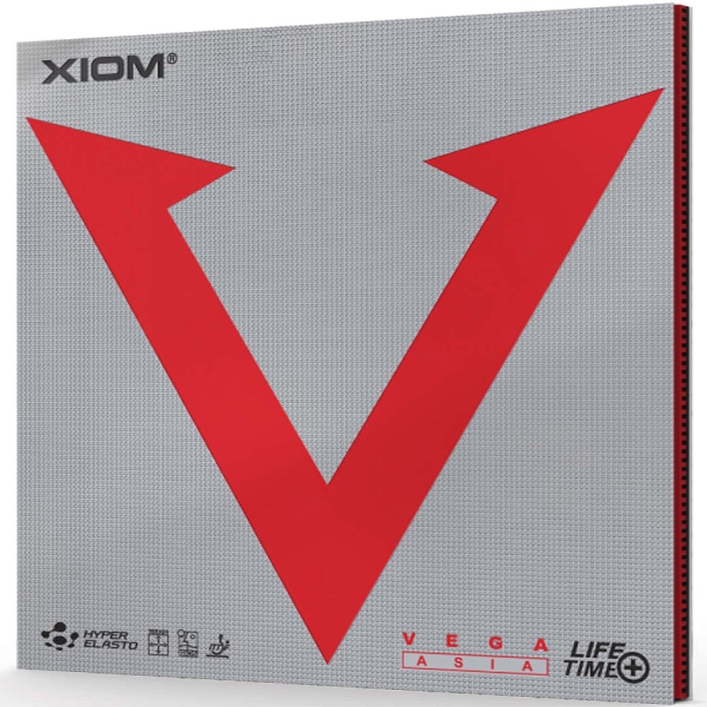 XIOM Vega Asia Table Tennis Rubber Color-Black,Thickness-2.0mm