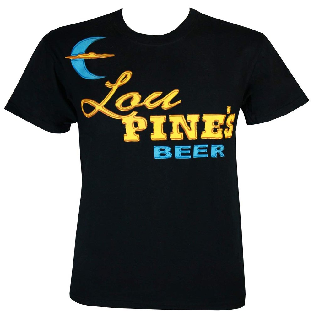 True Blood Lou Pines Beer Men's T-Shirt, Medium Black