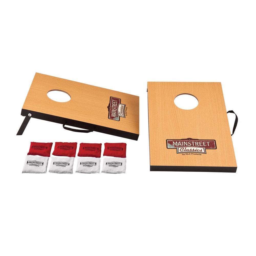 Mainstreet Classics Micro Bean Bag Toss: Travel Sized, (16" x 10.5" Boards) Mini Cornhole Game Set