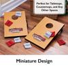 Mainstreet Classics Micro Bean Bag Toss: Travel Sized, (16" x 10.5" Boards) Mini Cornhole Game Set view 4